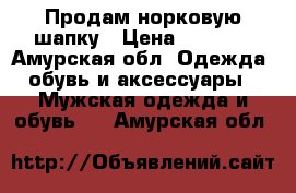 Продам норковую шапку › Цена ­ 4 000 - Амурская обл. Одежда, обувь и аксессуары » Мужская одежда и обувь   . Амурская обл.